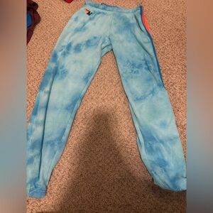 Aviator Nation Tie-Dye Blue Fleece Joggers